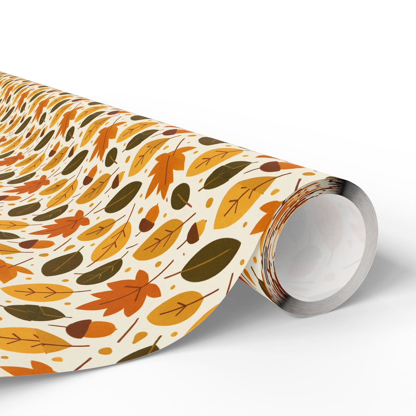 Autumn-Themed Wrapping Paper, Fall Leaves Gift Wrap, Seasonal Gift Wrapping, Eco-Friendly Wrap, Thanksgiving Party Supplies