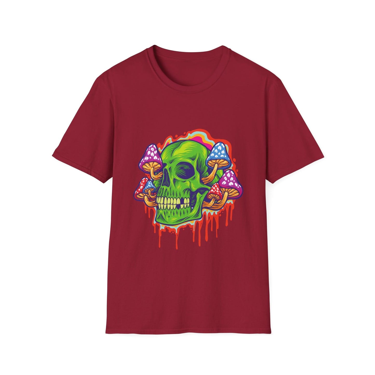 Psychedelic Skull with Mushrooms - Mleem