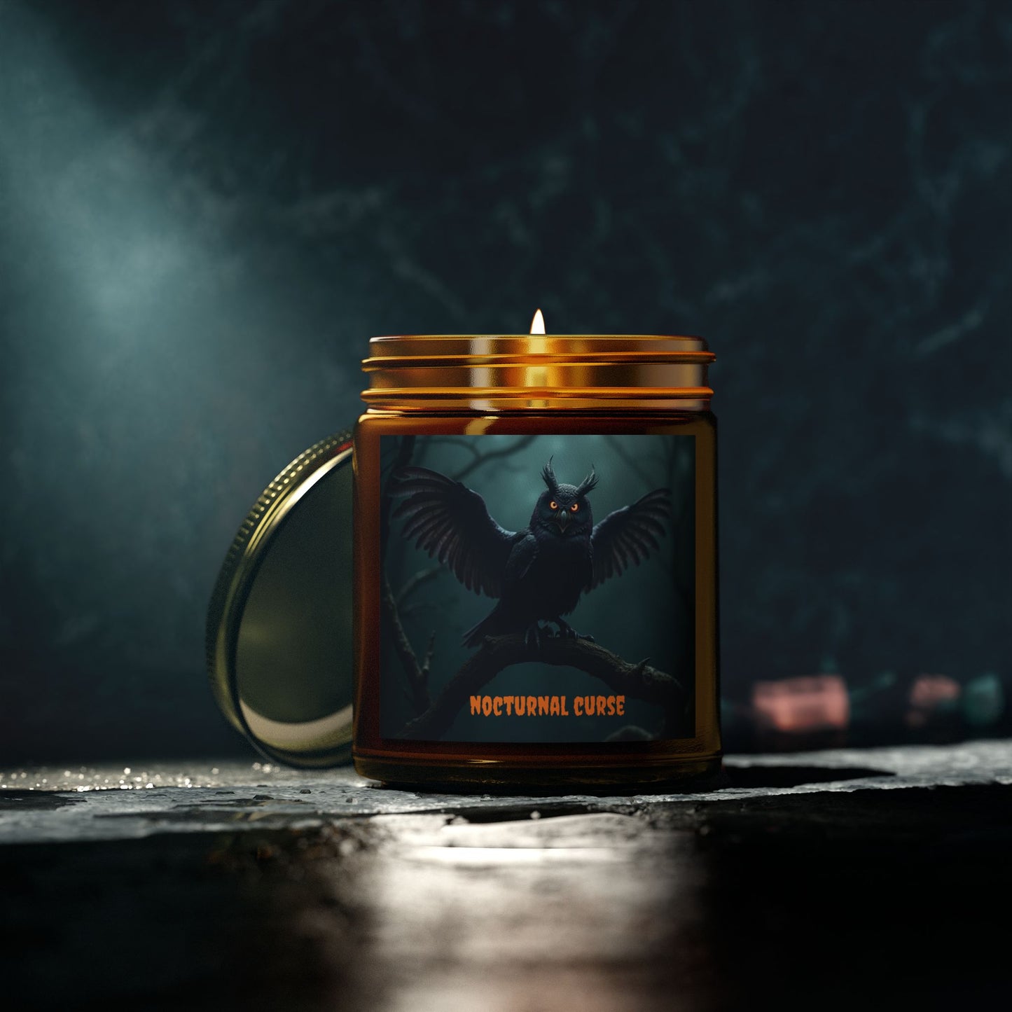 Nocturnal Curse Scented Candle - Spooky Home Decor, Aromatherapy Gift, Halloween Candle, Unique Home Fragrance