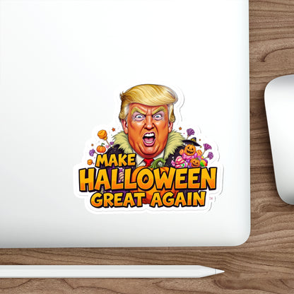 Halloween-Themed Die-Cut Stickers, Fun Party Favors, Laptop Decor, Seasonal Decor, Make Halloween Great Again