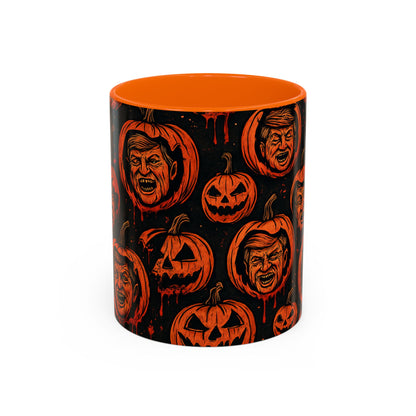 Spooky Pumpkin Faces Coffee Mug | Halloween Gifts, Funny Coffee Cup, Whimsical Mug, Holiday Decor, Unique Gifts