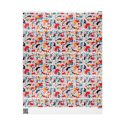 Vibrant Gift Wrapping Paper, Colorful Wrap for Birthdays, Holidays, Parties, Eco-friendly Roll for Presents, Unique Gift Wrap