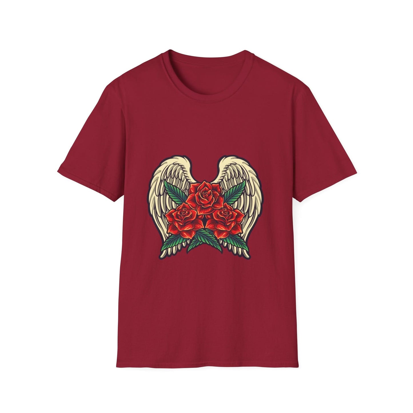 Red Rose Blooms with Angels Wings - Mleem