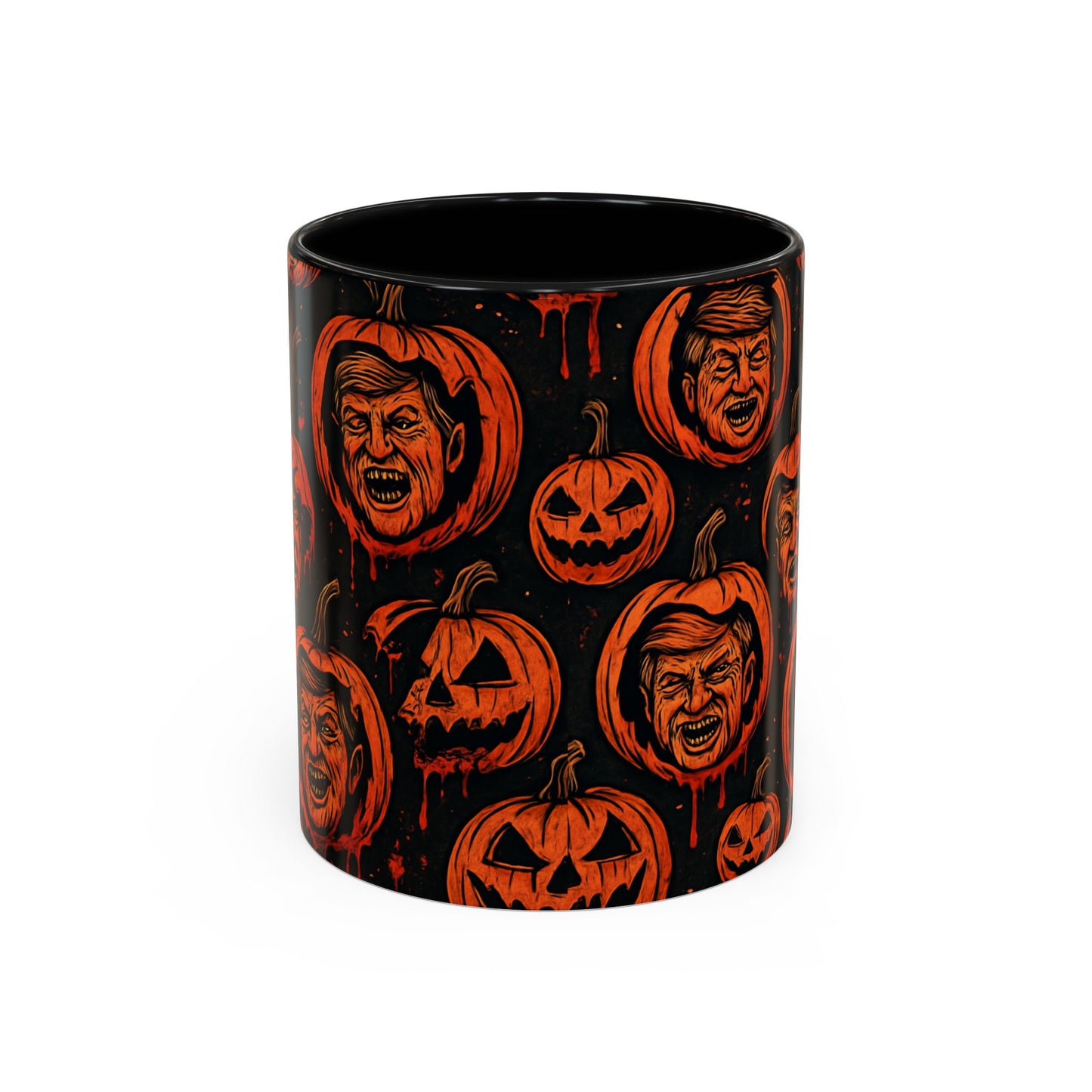 Spooky Pumpkin Faces Coffee Mug | Halloween Gifts, Funny Coffee Cup, Whimsical Mug, Holiday Decor, Unique Gifts