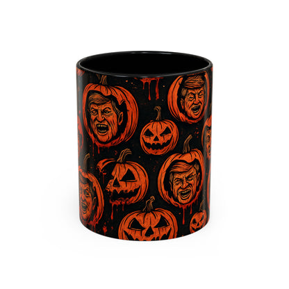 Spooky Pumpkin Faces Coffee Mug | Halloween Gifts, Funny Coffee Cup, Whimsical Mug, Holiday Decor, Unique Gifts
