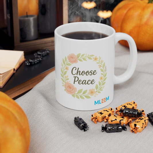 Floral Design Ceramic Mug