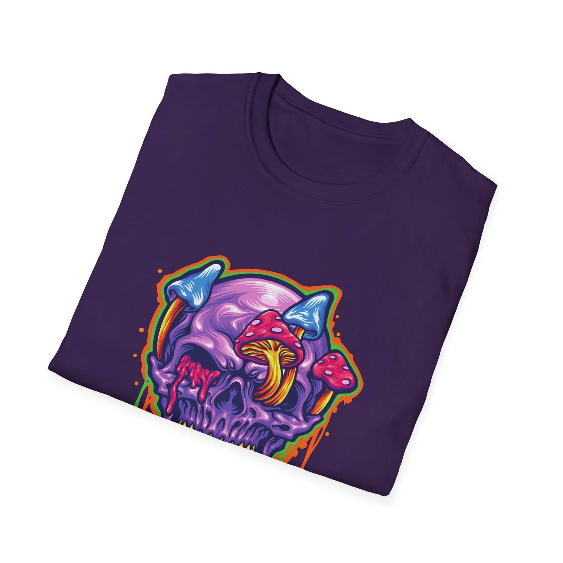 Magic Trippy Skull Mushroom Psychedelic - Mleem