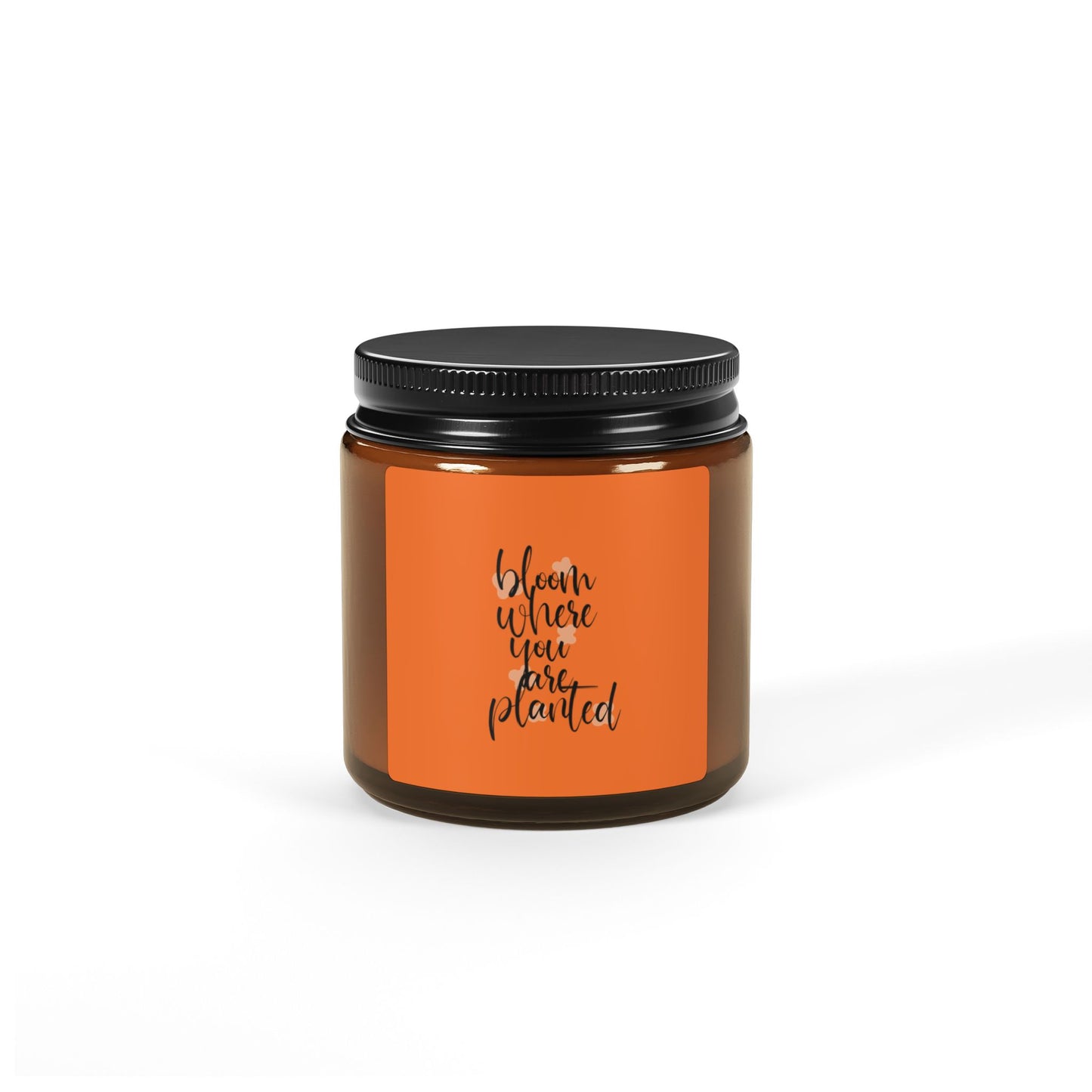 Amber Jar Soy Candle - Aromatherapy, Home Decor, Gift for Her, Relaxation, Self-Care
