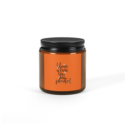 Amber Jar Soy Candle - Aromatherapy, Home Decor, Gift for Her, Relaxation, Self-Care