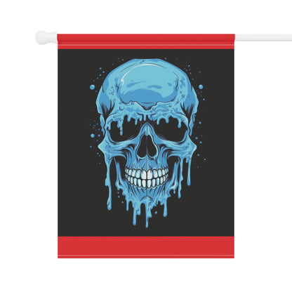 Chilling Skull Garden Banner - Gothic Decor, Outdoor Sign, Yard Art, Halloween Decoration, Home & Garden Accent