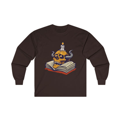 Human Skull & Book with Candle - Mleem