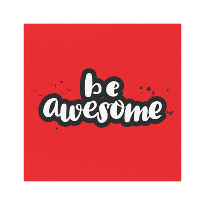 Be Awesome Car Magnet - Fun Auto Decor, Inspirational Quote, Gift for Friends, Motivational Accessories, Car Décor