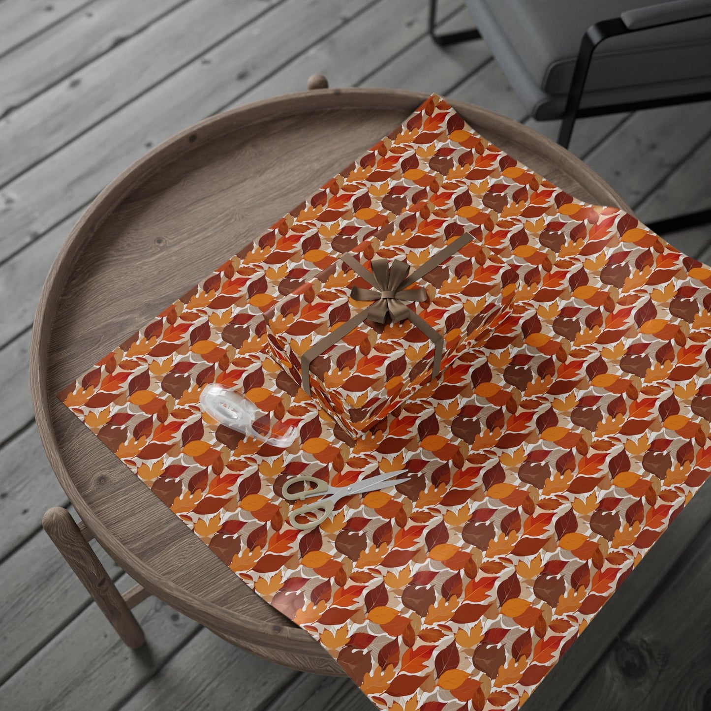 Autumn Leaf Wrapping Paper, Fall Gift Wrap, Eco-Friendly Gift Wrap, Thanksgiving Decor, Seasonal Paper