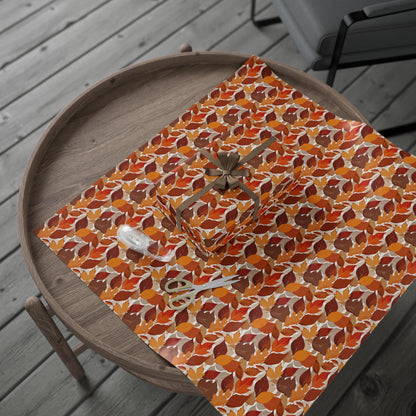 Autumn Leaf Wrapping Paper, Fall Gift Wrap, Eco-Friendly Gift Wrap, Thanksgiving Decor, Seasonal Paper