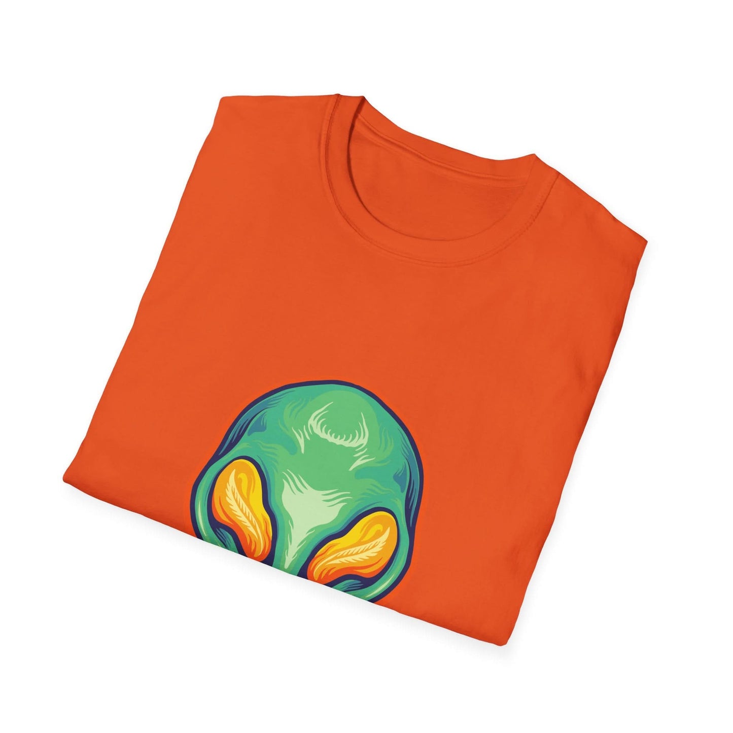 Alien Head Green Smile Mascot - Mleem