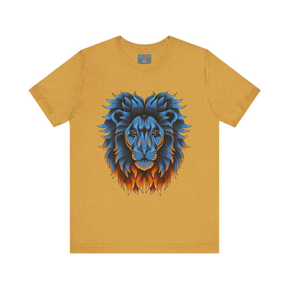 Dynamic Lion Graphic Tee - Unisex Short Sleeve Jersey T-Shirt