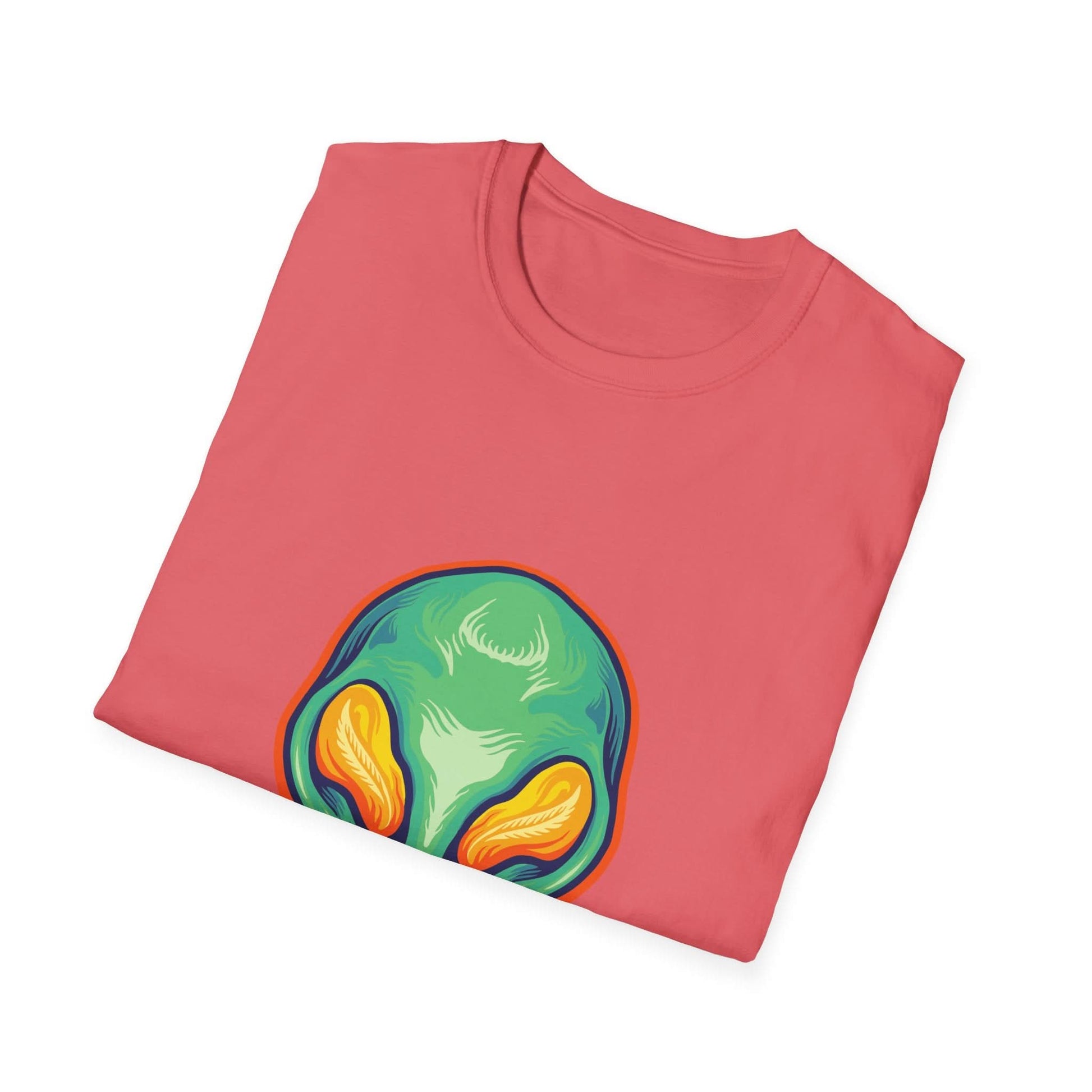Alien Head Green Smile Mascot - Mleem