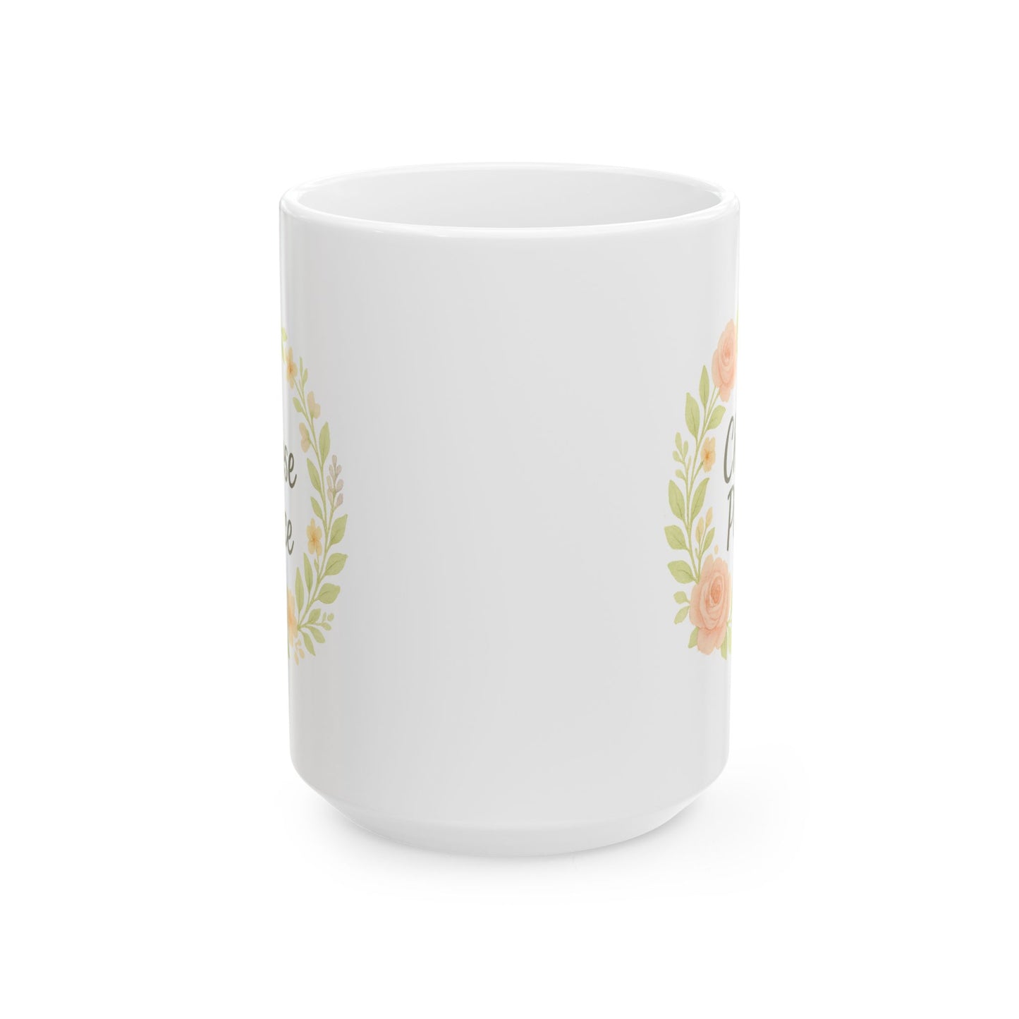 Floral Design Ceramic Mug