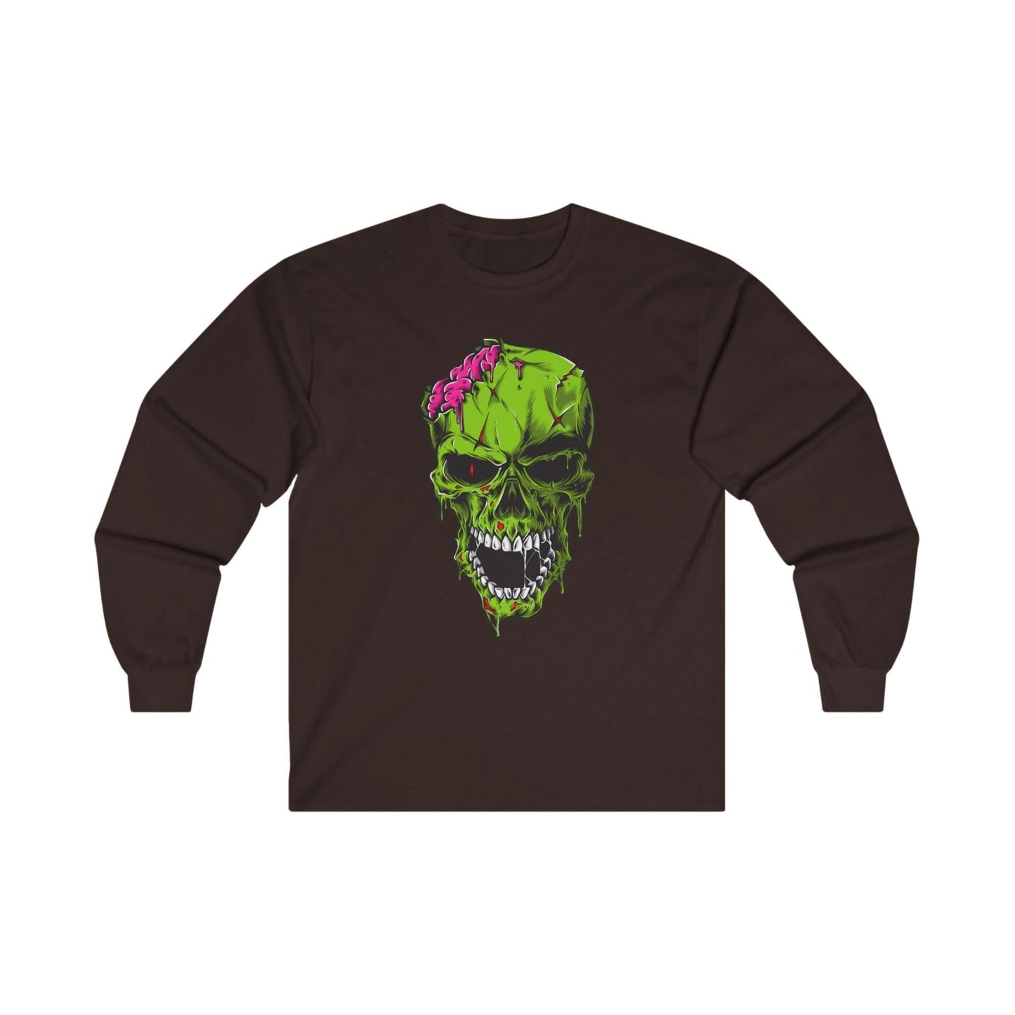 Scary Zombie Head Illustration - Mleem