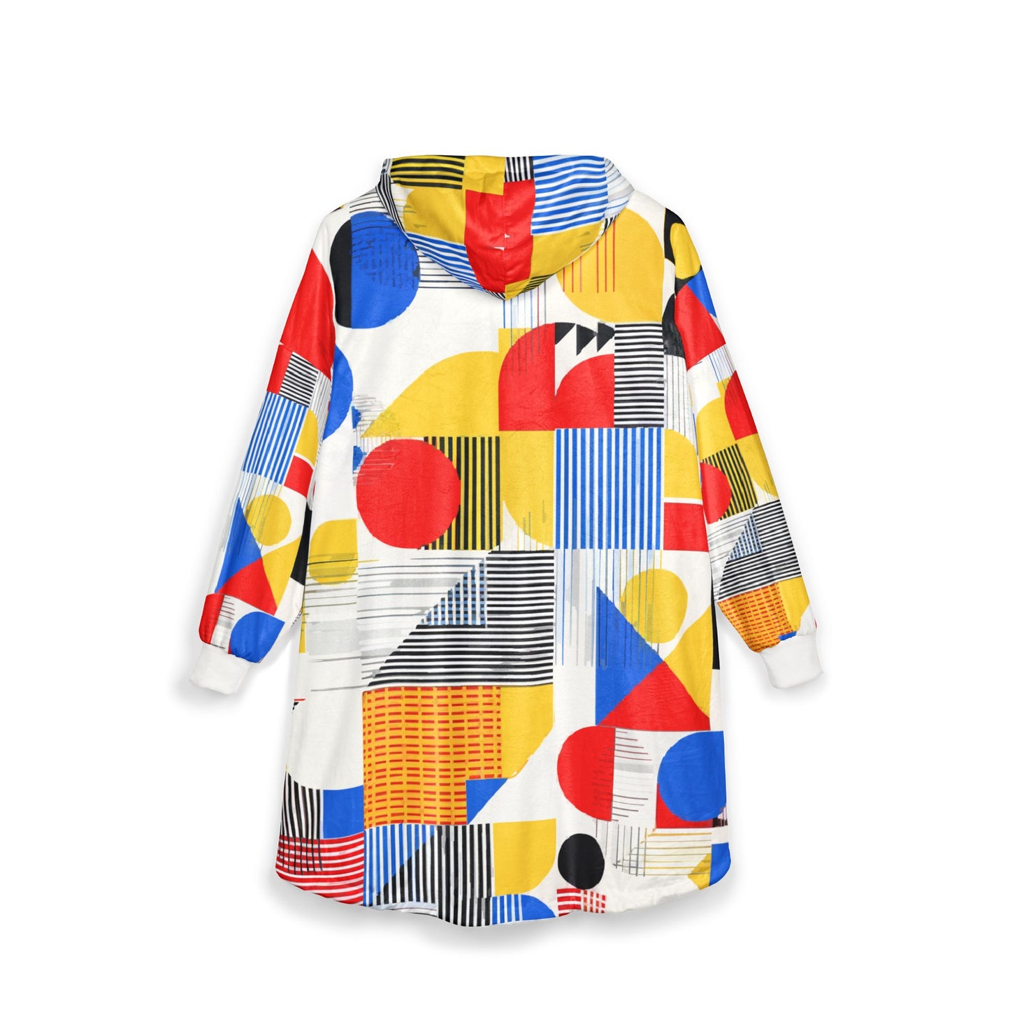 Cozy Geometric Hooded Blanket for All Seasons