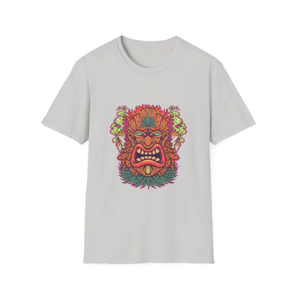 Tiki Leaf Weed Mascot with Smoke - Mleem