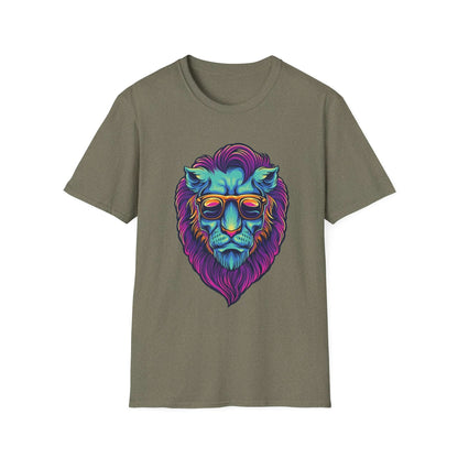Lion Head with Sunglasses Psychedelic - Mleem