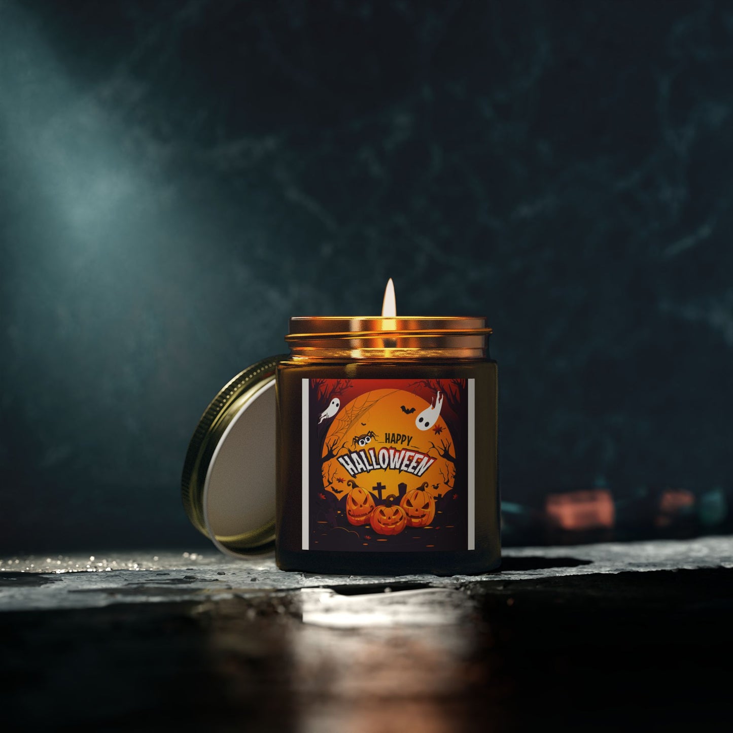 Halloween Scented Candles, Pumpkin Spice Aroma, Fall Decor, Home Fragrance, Gift Idea