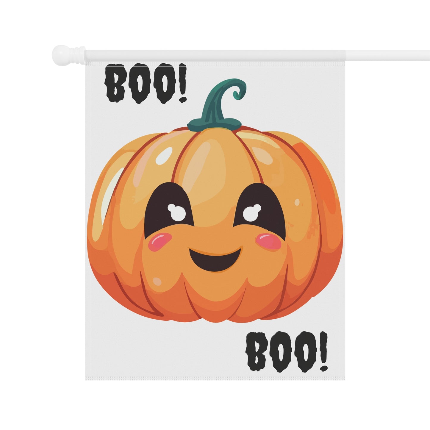 Cute Fall Garden Banner for Halloween Decor, Pumpkin Flag, Outdoor Autumn Decoration, Boo! Banner, Seasonal Yard Flag
