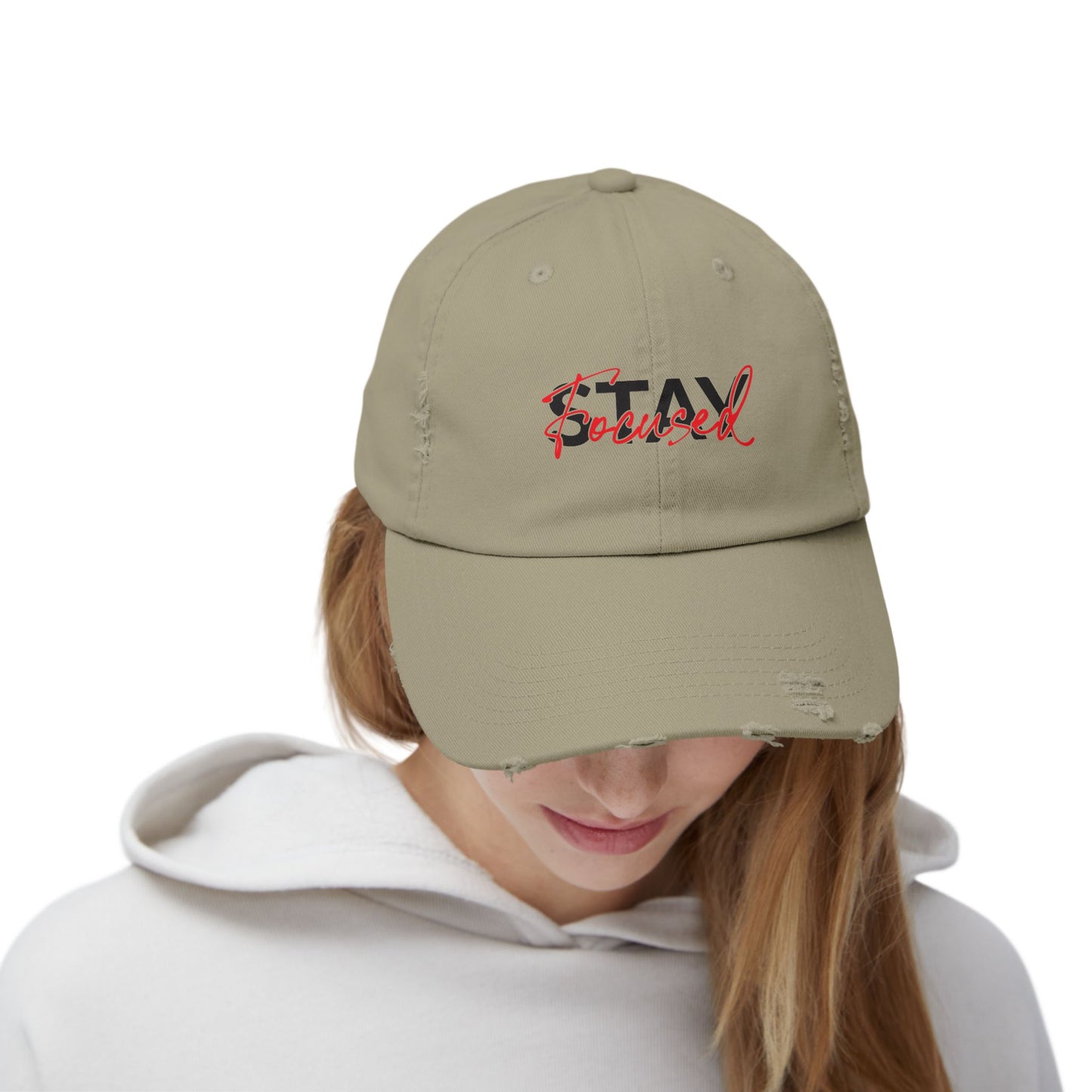 Unisex Distressed Cap - Stay Spiced, Vintage Style Baseball Hat, Gift for Him and Her, Casual Wear, Perfect for Summer and Festivals