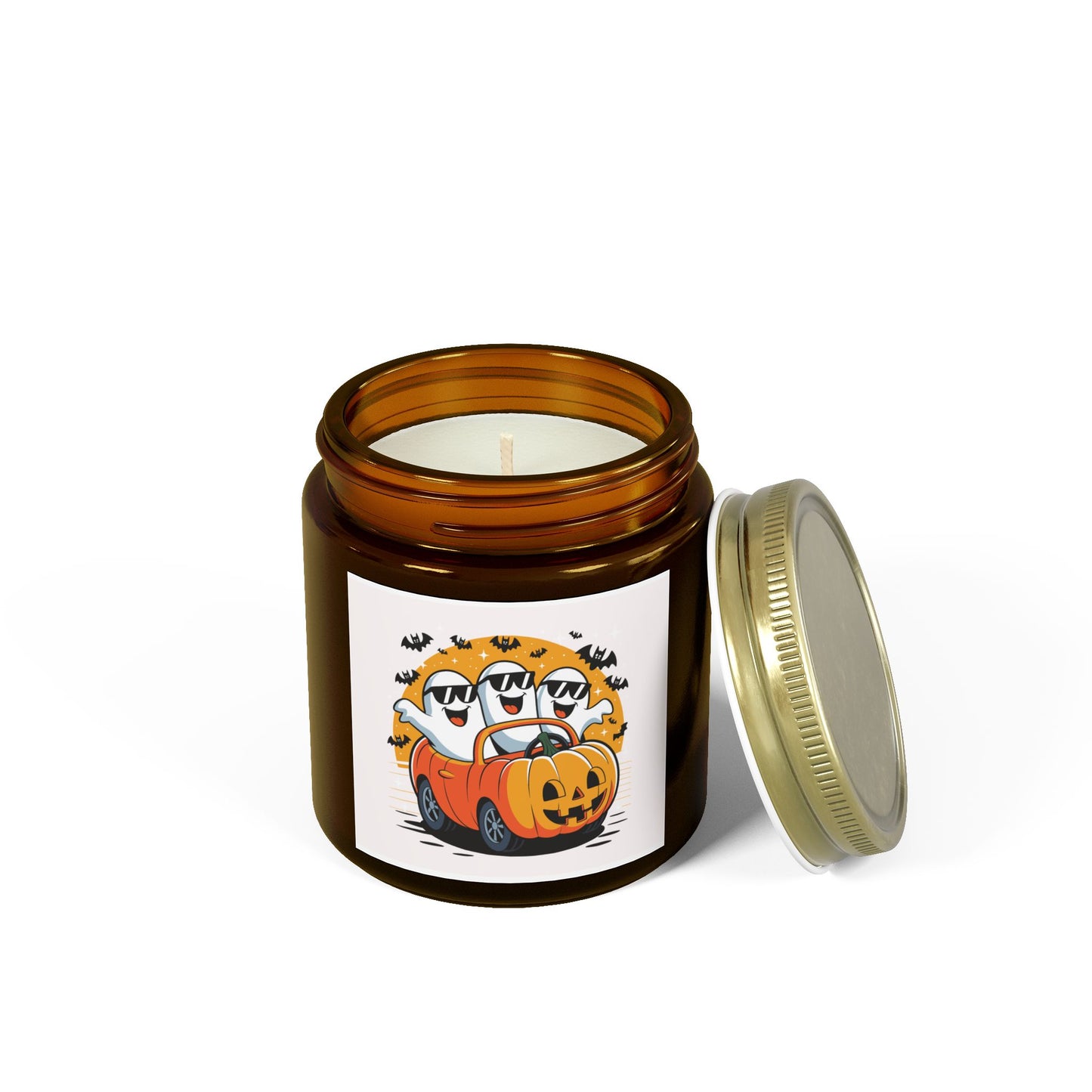 Halloween Scented Candle, Ghost and Pumpkin Car Decor, Fall Home Decor, Spooky Gifts, Aromatic Candle, Cozy Atmosphere