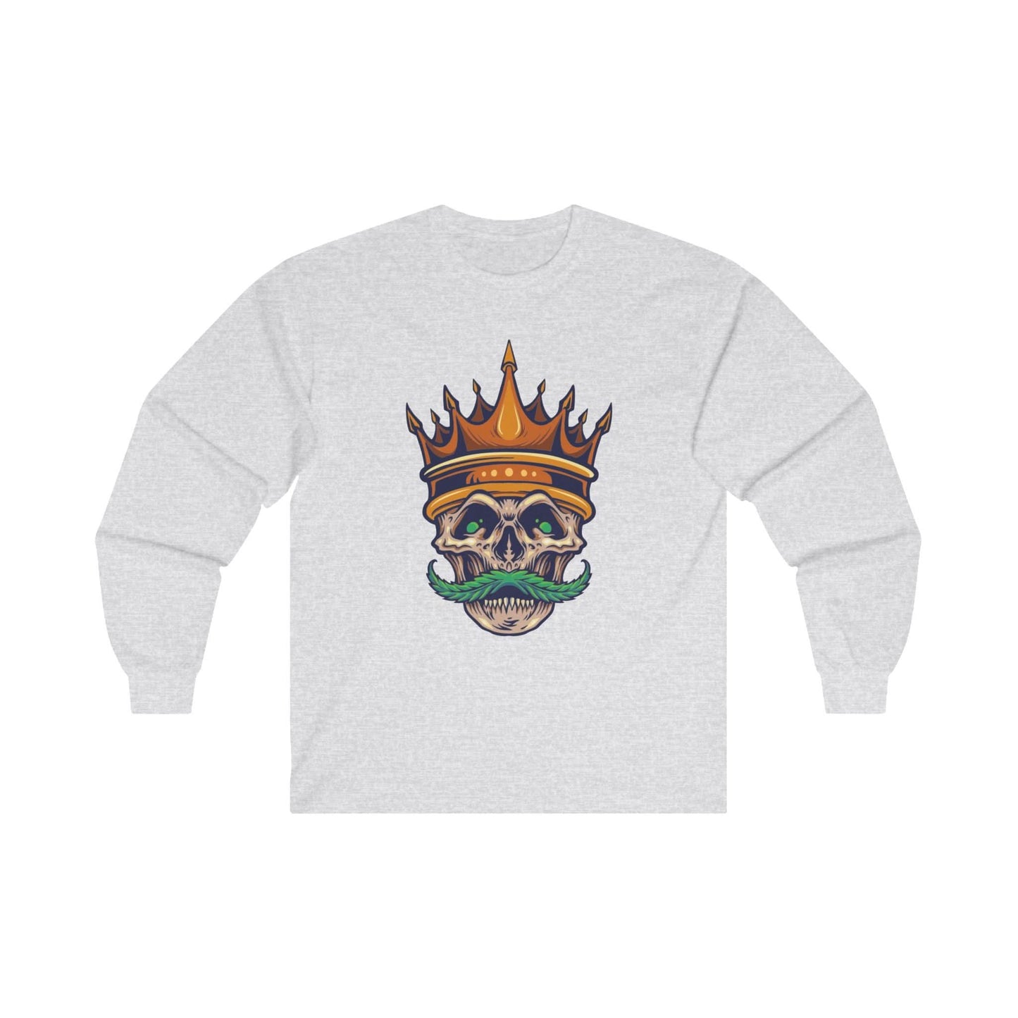 Gold Crown With Weed Mustache - Mleem