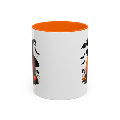 Halloween Pumpkin Accent Coffee Mug – Perfect for Fall, Autumn, Spooky Season, Gift for Coffee Lovers, Home Decor