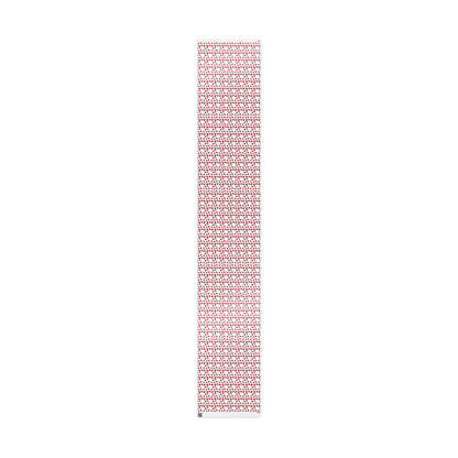 Festive Heart Wrapping Paper, Valentine's Gift Wrap, Love Bows, Holiday Decor, Cute Gift Packaging, Party Supplies