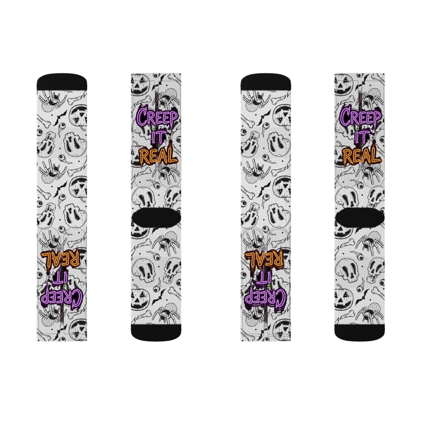 Halloween Themed Socks, Fun Socks for Fall, Creepy Socks Gift, Spooky Season Accessories, Unique Halloween Apparel