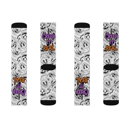 Halloween Themed Socks, Fun Socks for Fall, Creepy Socks Gift, Spooky Season Accessories, Unique Halloween Apparel