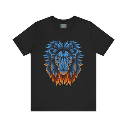 Dynamic Lion Graphic Tee - Unisex Short Sleeve Jersey T-Shirt