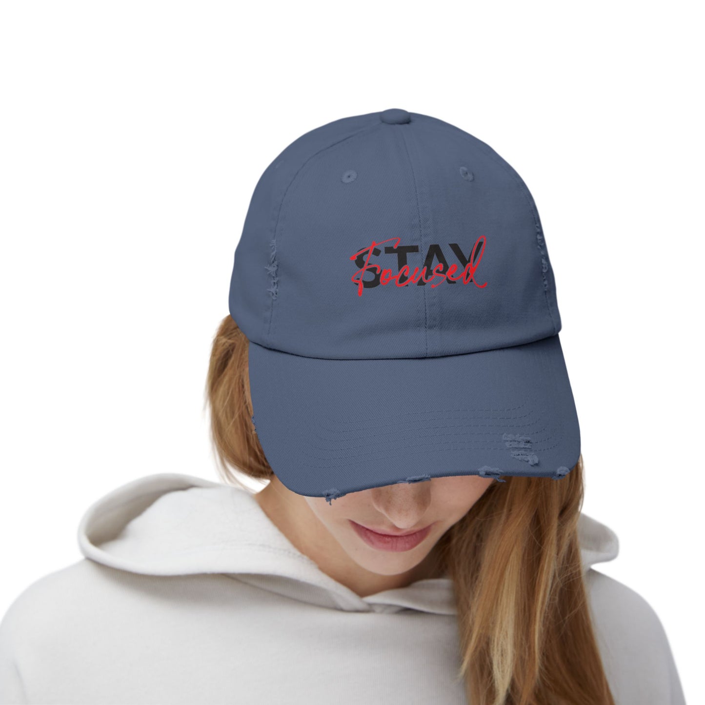 Unisex Distressed Cap - Stay Spiced, Vintage Style Baseball Hat, Gift for Him and Her, Casual Wear, Perfect for Summer and Festivals