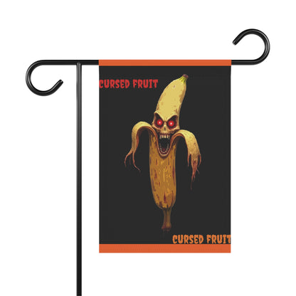Cursed Fruit Garden Banner, Halloween Decor, Spooky Garden Flag, Yard Art, Outdoor Decorations, Fun Home Accessories