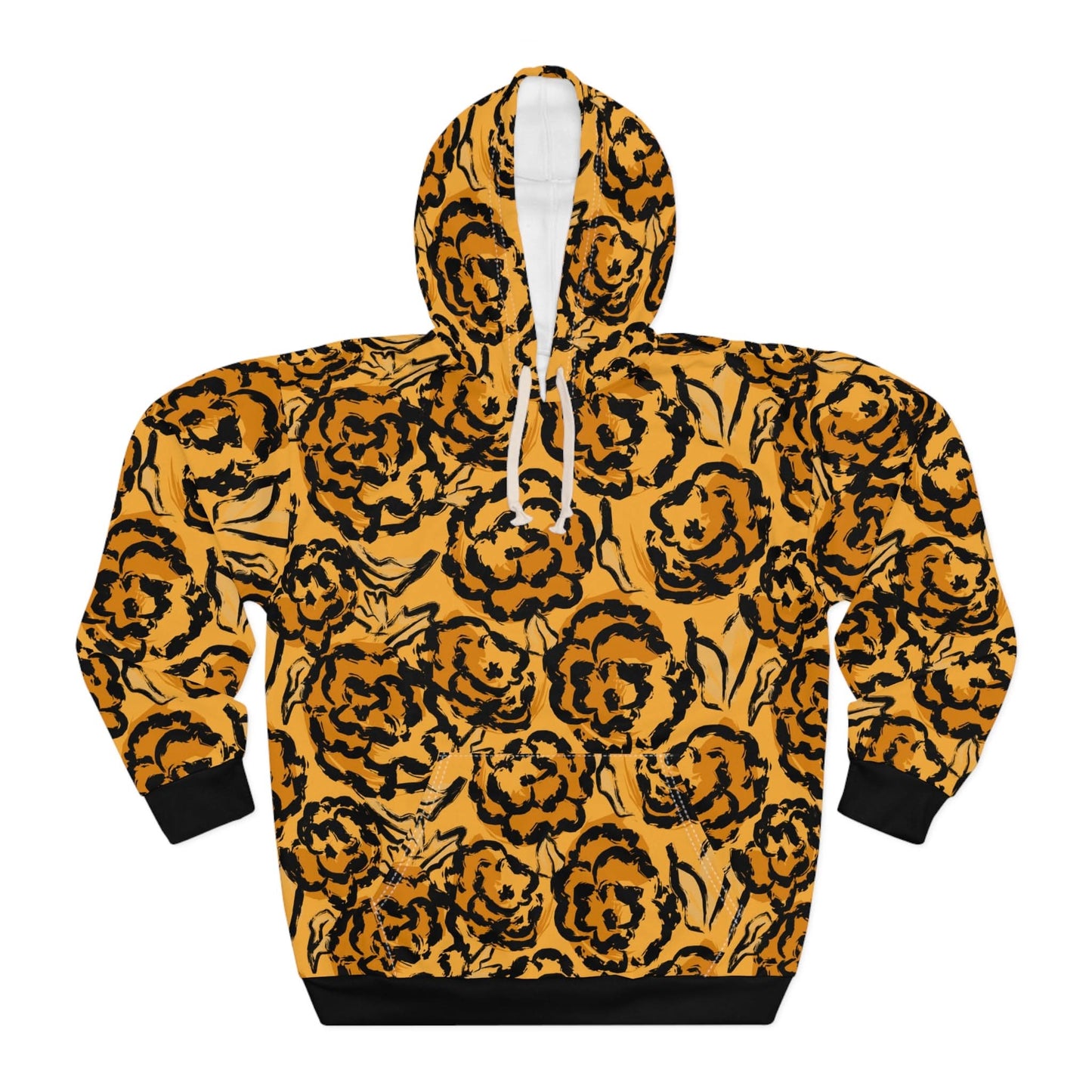 Black And Yellow Abstract - Mleem