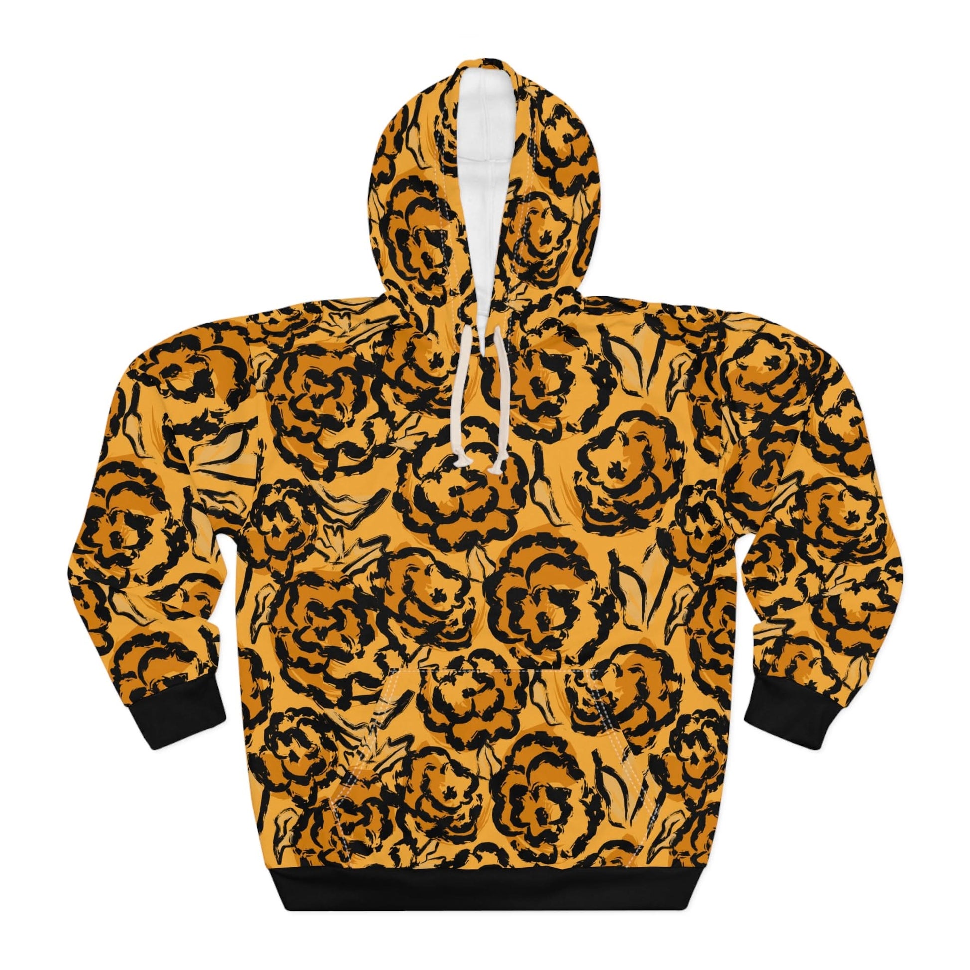 Black And Yellow Abstract - Mleem