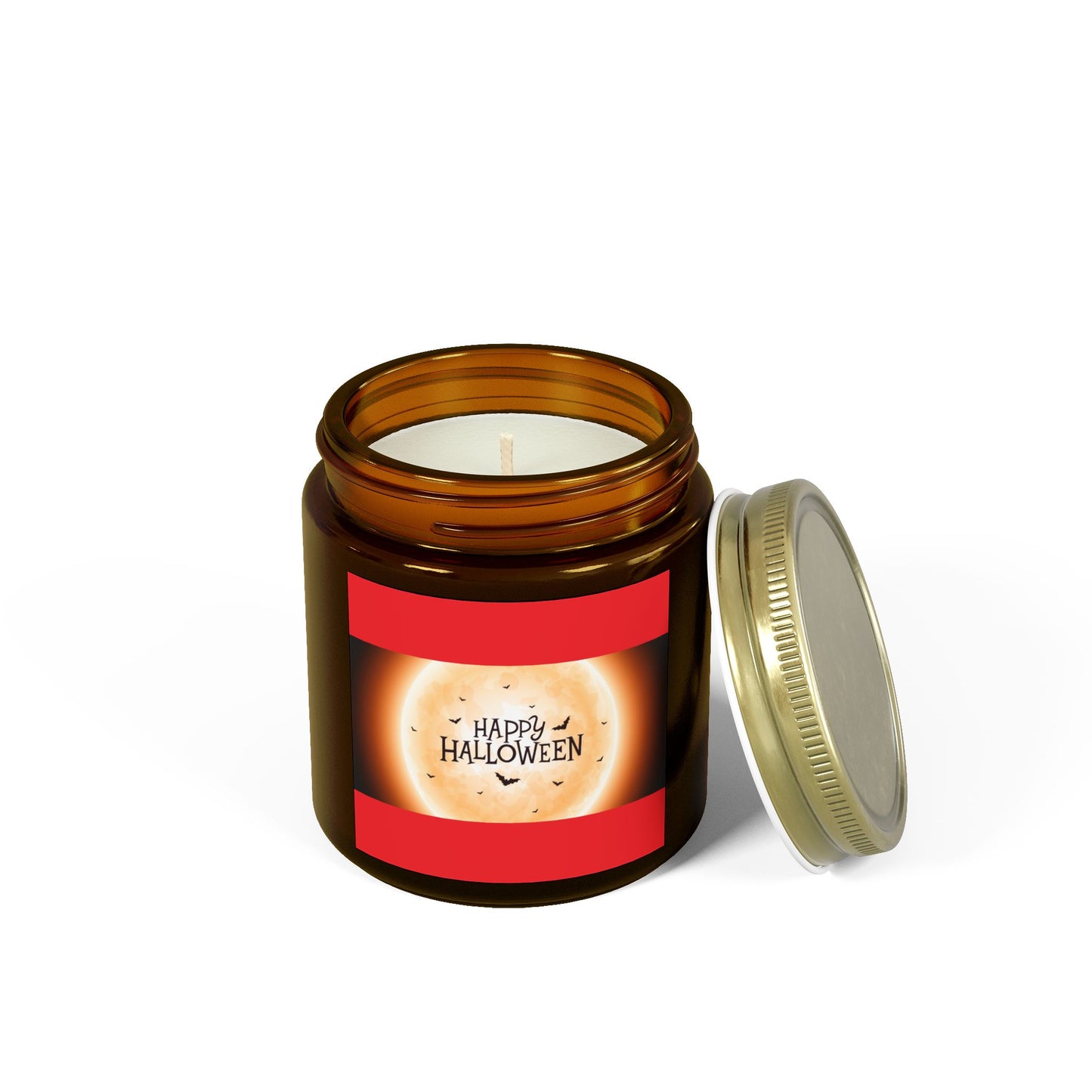 Halloween Scented Candles, 4oz & 9oz Coconut Apricot Wax - Festive Home Decor, Fall Gift, Cozy Atmosphere, Unique Halloween Party Favor
