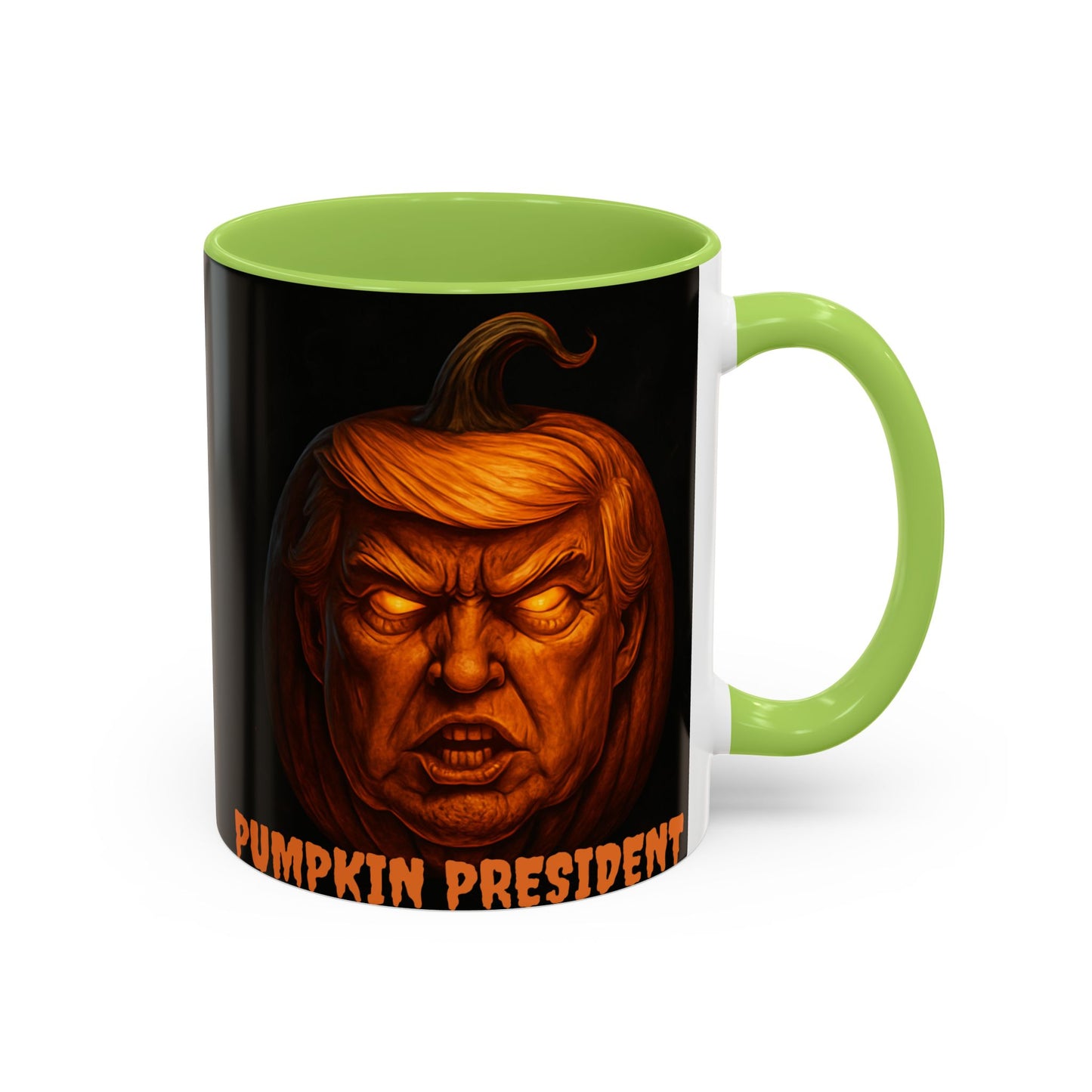 Halloween Pumpkin President Mug, Fun Gift for Coffee Lovers, Spooky Decor, Trick or Treat, Autumn Vibes, Unique Collectible