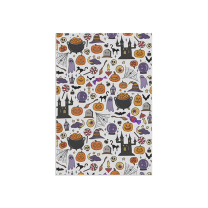 Halloween Garden Banner, Spooky Decor for Outdoors, Fall Lawn Flag, Seasonal Home Decor, Witchy Garden Flag