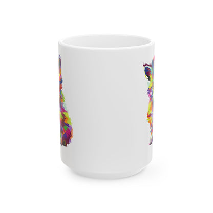 Vibrant Animal Ceramic Mug For Cat Lovers