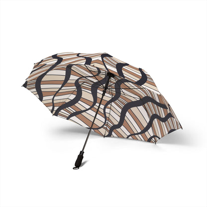 Chic Foldable Umbrella, Stylish Travel Umbrella, Rain Gear, Beach Accessories, Gifts for Her, Compact Sunshade