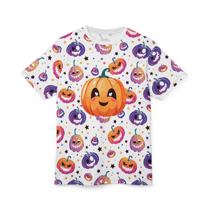 Cute Halloween Unisex Tee, Festive Pumpkin Shirt, AOP Graphic Tee for Fall, Spooky Season Apparel, Trick or Treat Top, October [...]