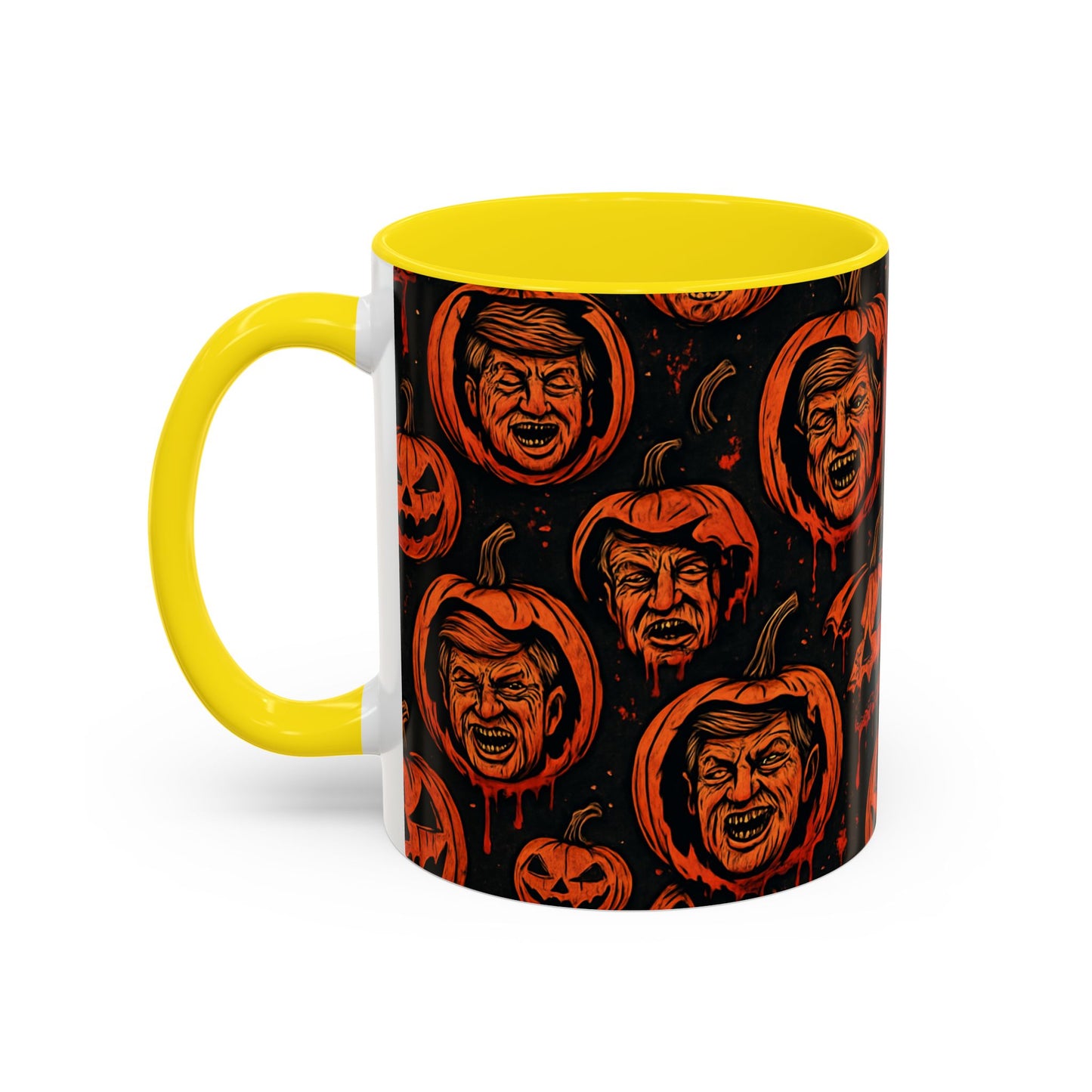 Spooky Pumpkin Faces Coffee Mug | Halloween Gifts, Funny Coffee Cup, Whimsical Mug, Holiday Decor, Unique Gifts