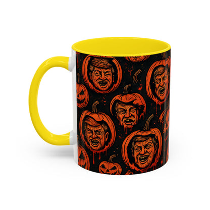 Spooky Pumpkin Faces Coffee Mug | Halloween Gifts, Funny Coffee Cup, Whimsical Mug, Holiday Decor, Unique Gifts