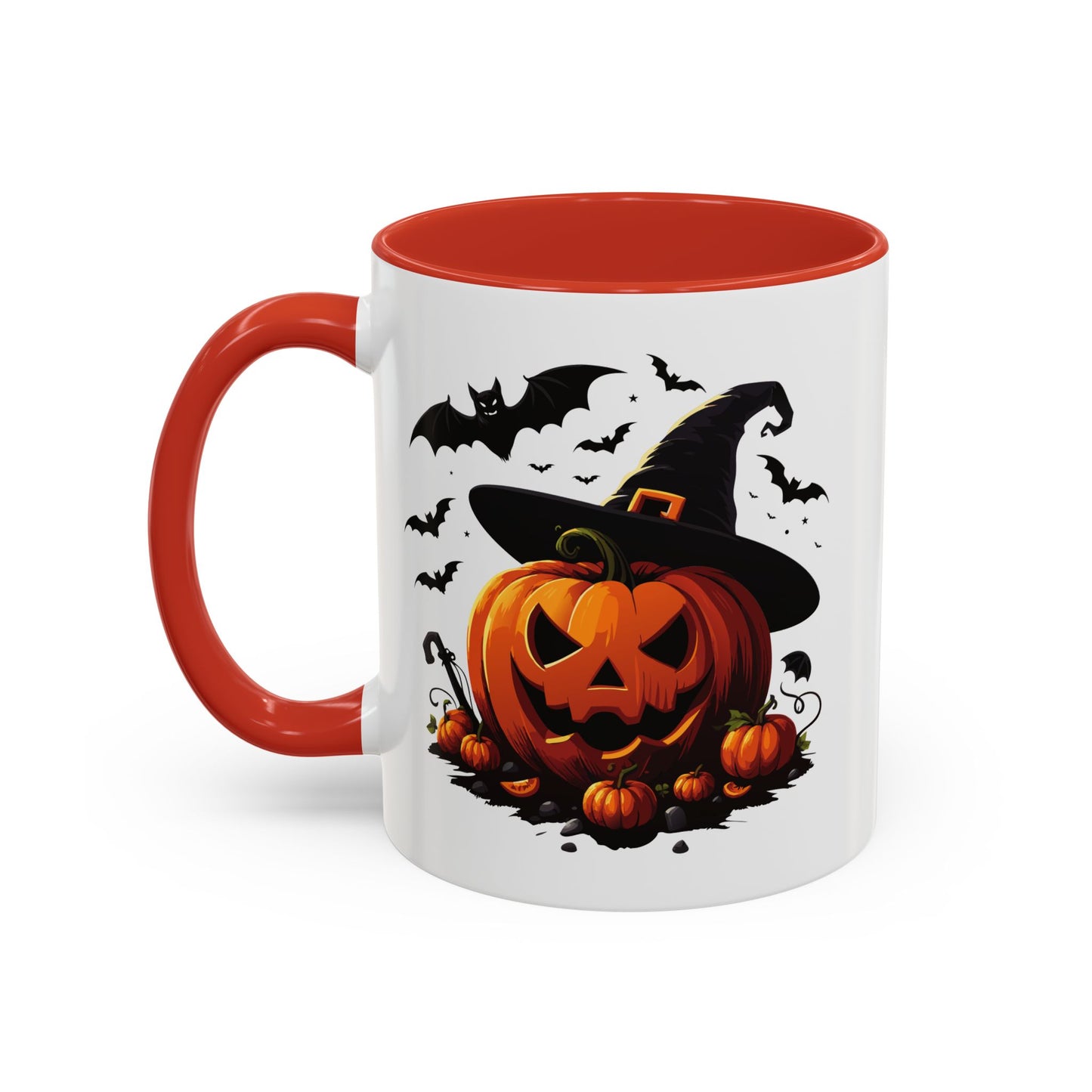 Halloween Pumpkin Accent Coffee Mug – Perfect for Fall, Autumn, Spooky Season, Gift for Coffee Lovers, Home Decor