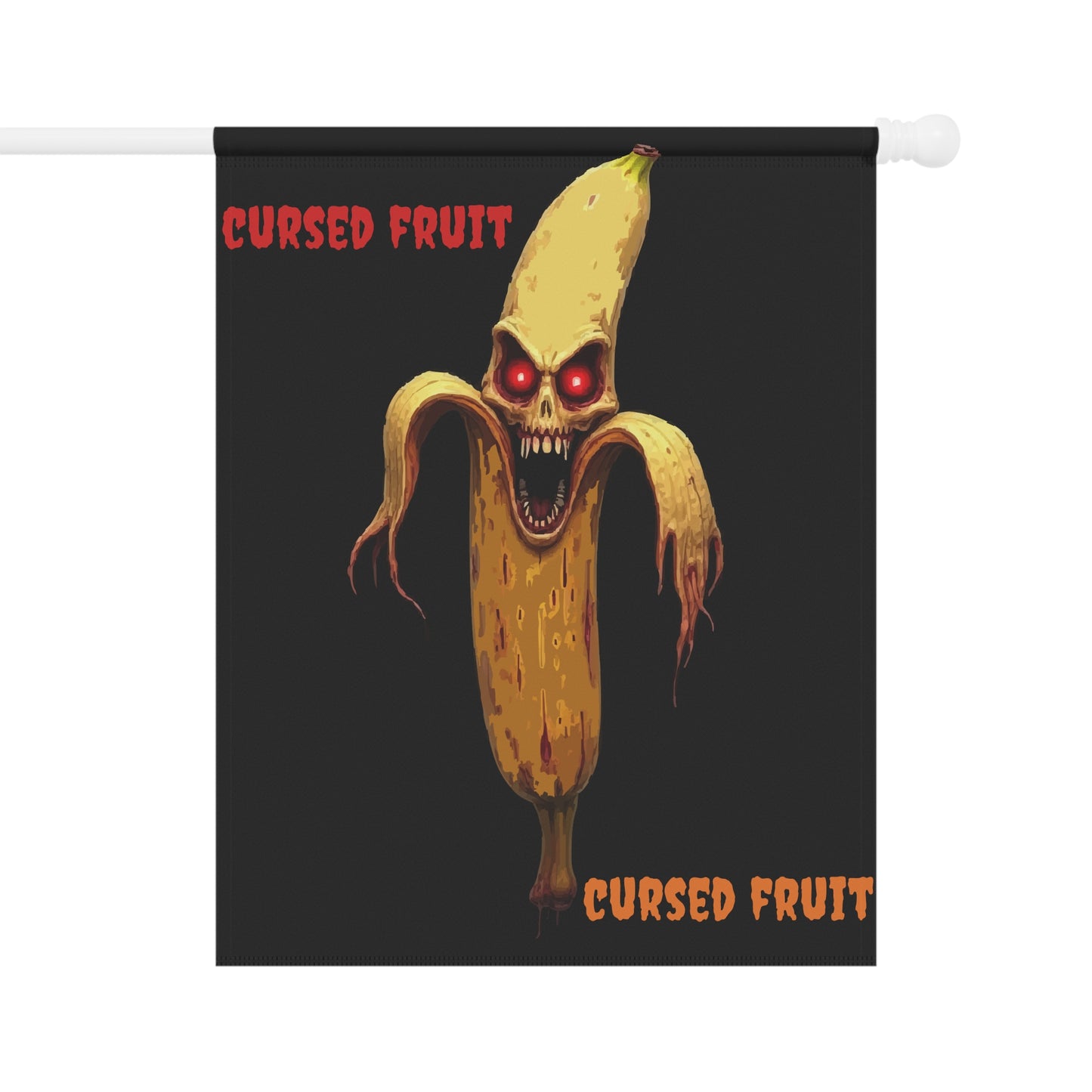 Cursed Fruit Garden Banner, Halloween Decor, Spooky Garden Flag, Yard Art, Outdoor Decorations, Fun Home Accessories